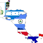 Map of Central America highlighting Guatemala